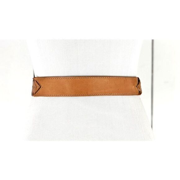 ✨Vintage Milor brown wide leather laser cut western buckle Sz M/L belt✨ main image 4